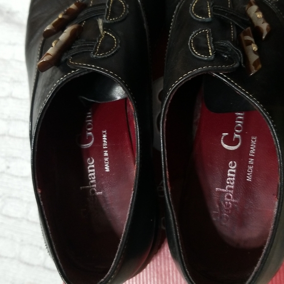 🕸Stephane Gontard 37.5 Atlantic Noir " Tissot Toggle Shoe - Picture 6 of 8